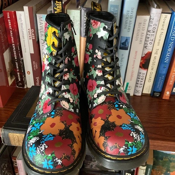 NWOB Dr. Martens 1460 Y Floral Mash Up Boot Youth Size 7 - Picture 5 of 16